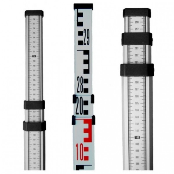 Масштабная линейка телескопическая (геодезическая) 3 м. 54х31 мм.