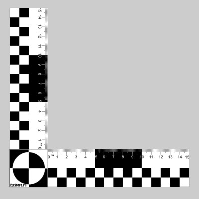 Масштабный пластиковый уголок 15 см.